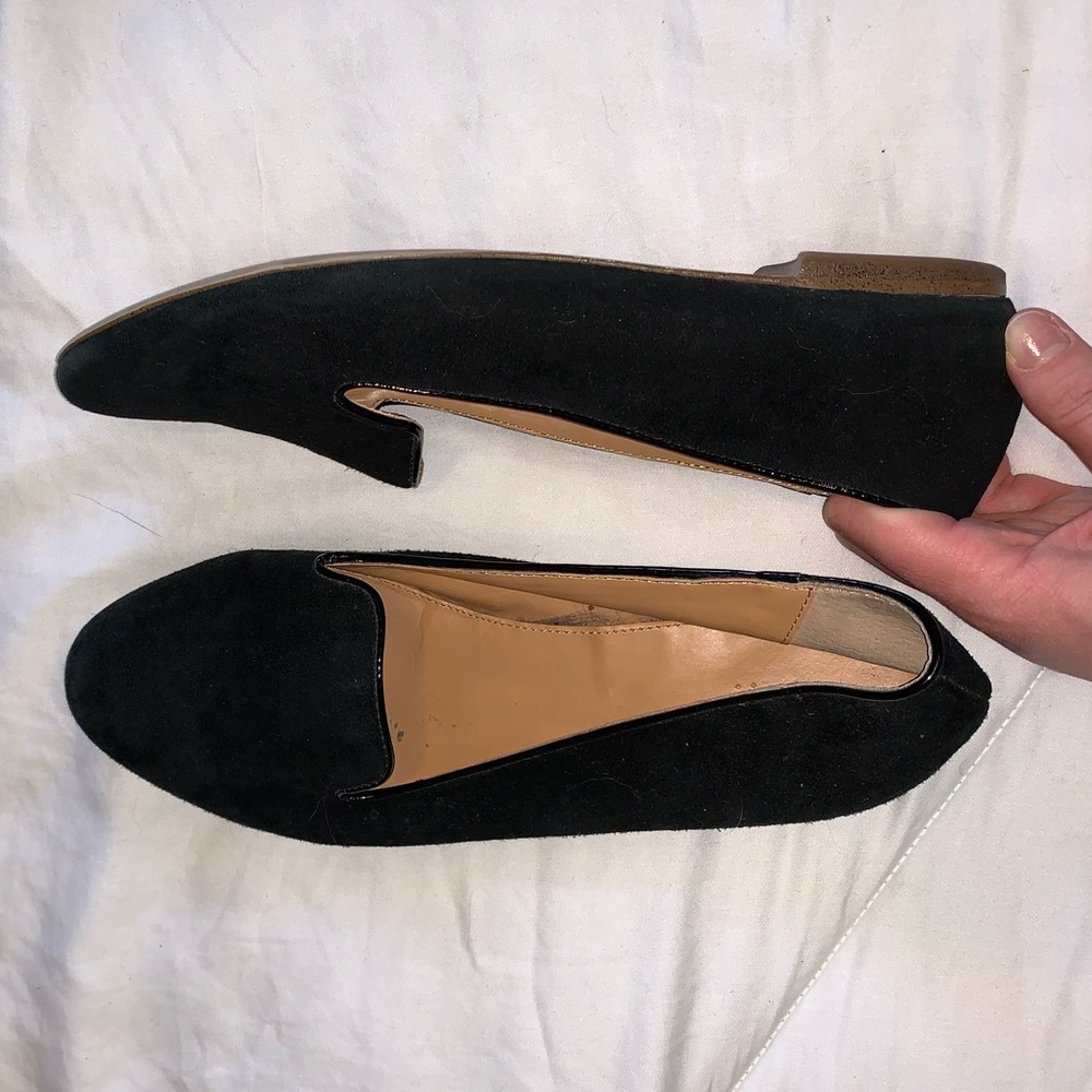 Black J Crew loafers size 8.5